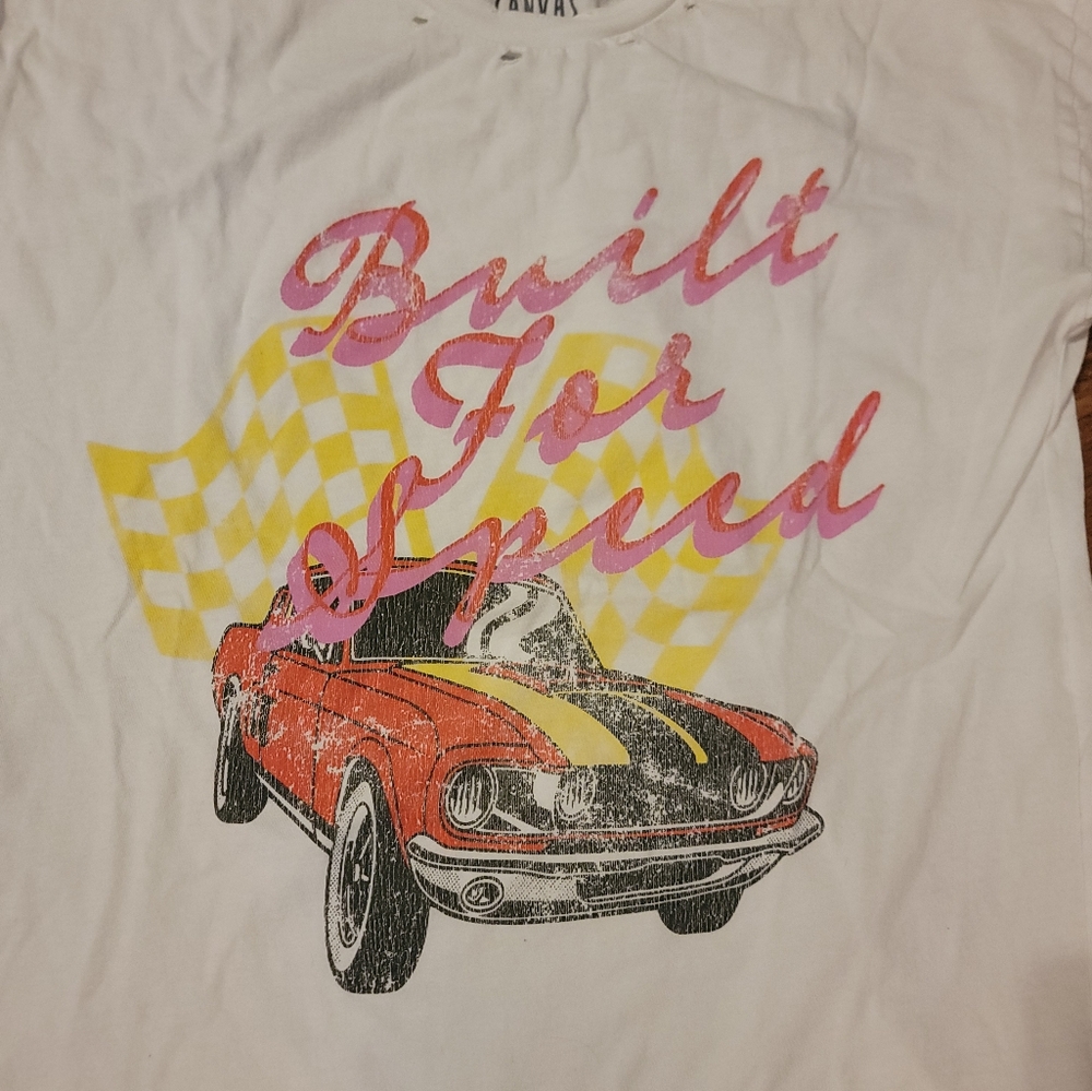Vintage Canvas Mustang Built For Speed T Shirt Size S - Picture 2 of 4